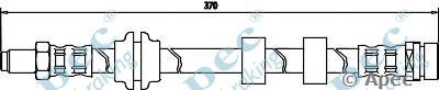 APEC BRAKING hos3094 -  Тормозной шланг